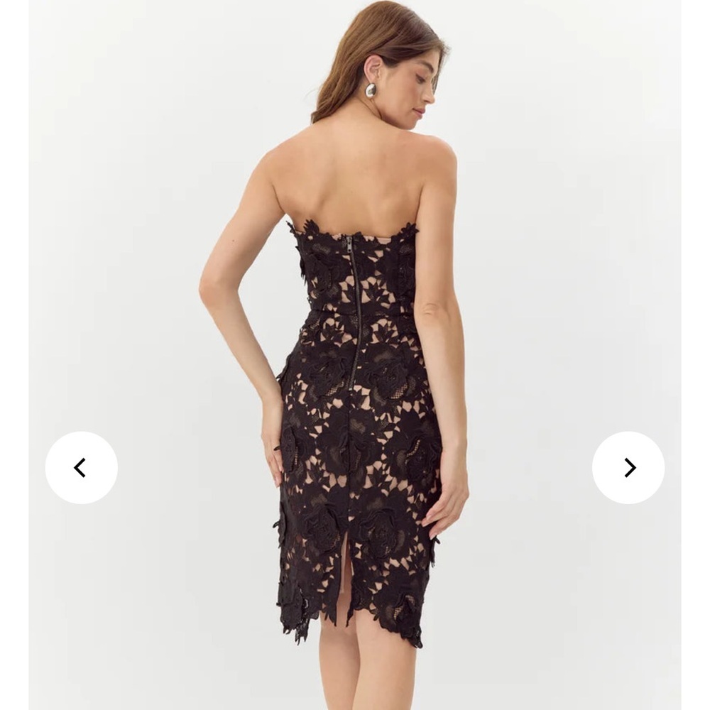 Adelyn Rae Jade Woven Lace Tube Dress - Picture 3 of 12